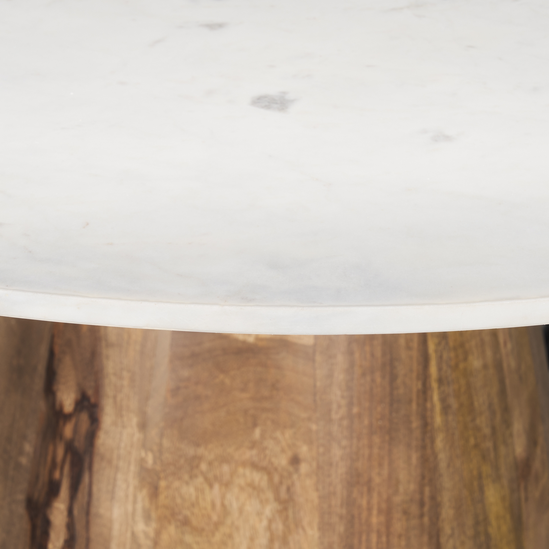 Allyson-42-Round-Brown-Wood-Pedestal-w-White-Marble-Top-Dining-Table-5