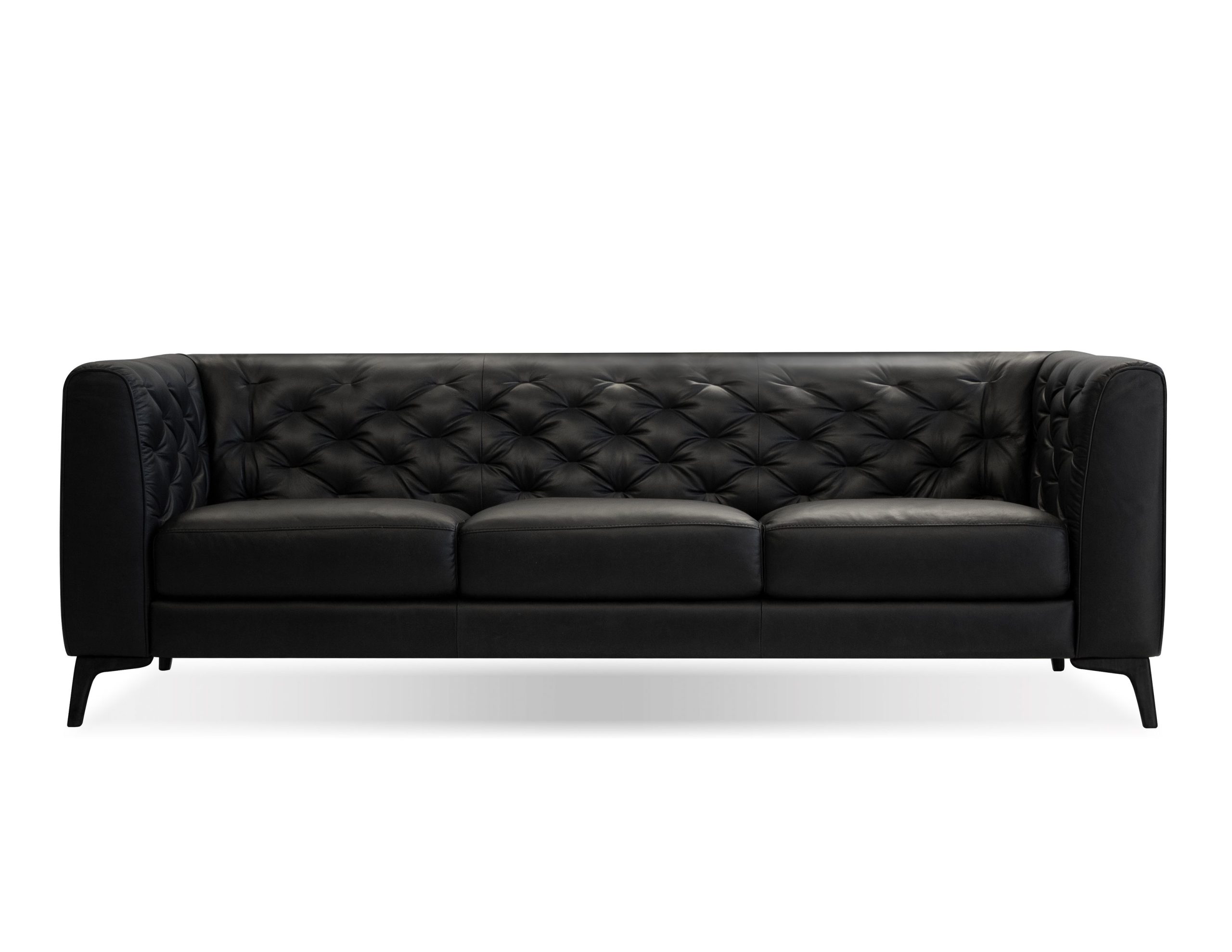 DALTON-Vintage-Black-Leather-Sofa-with-Black-Powder-Coated-Legs-1
