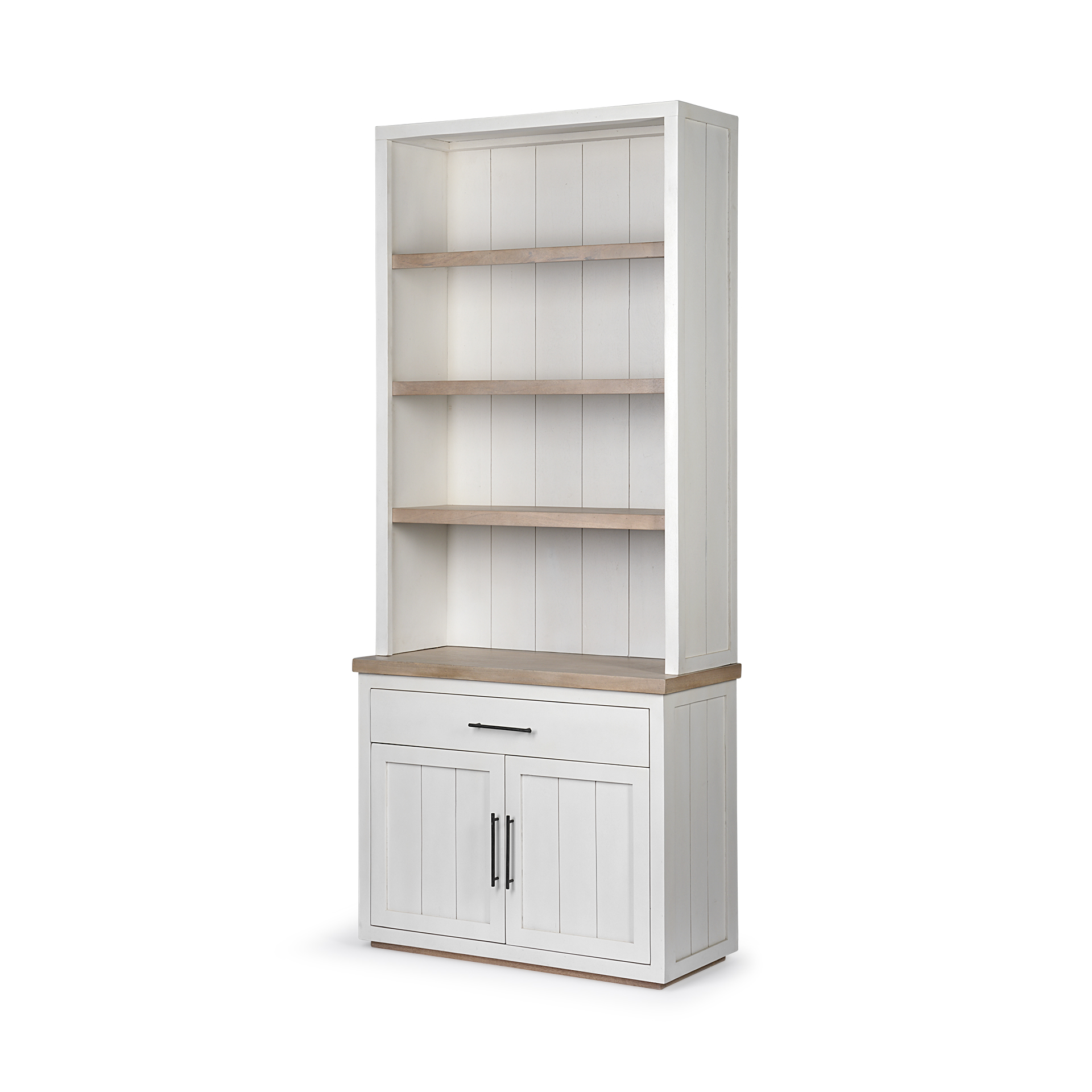 Fairview-I-White-and-Medium-Brown-Wood-Three-Shelf-Shelving-Unit