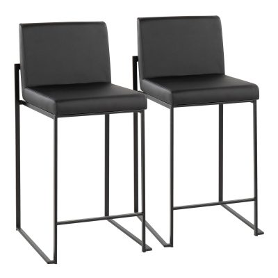 Fuji-Black-Steel-Contemporary-High-Back-Counter-Stools-Set-of-2