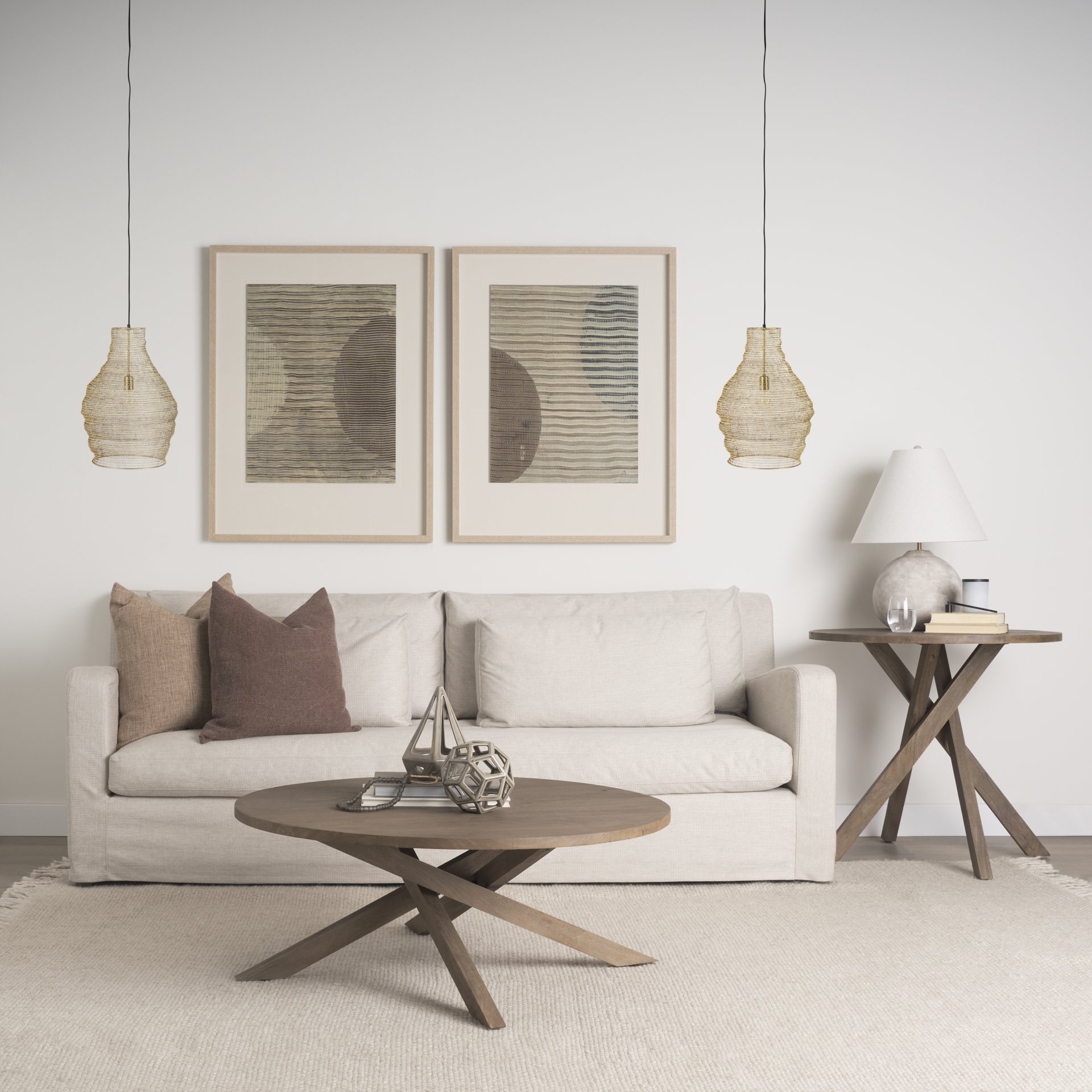 Halycon-16.0L-x-16.0W-x-20.0H-Gold-Mesh-and-Iron-Pendant-Light-1