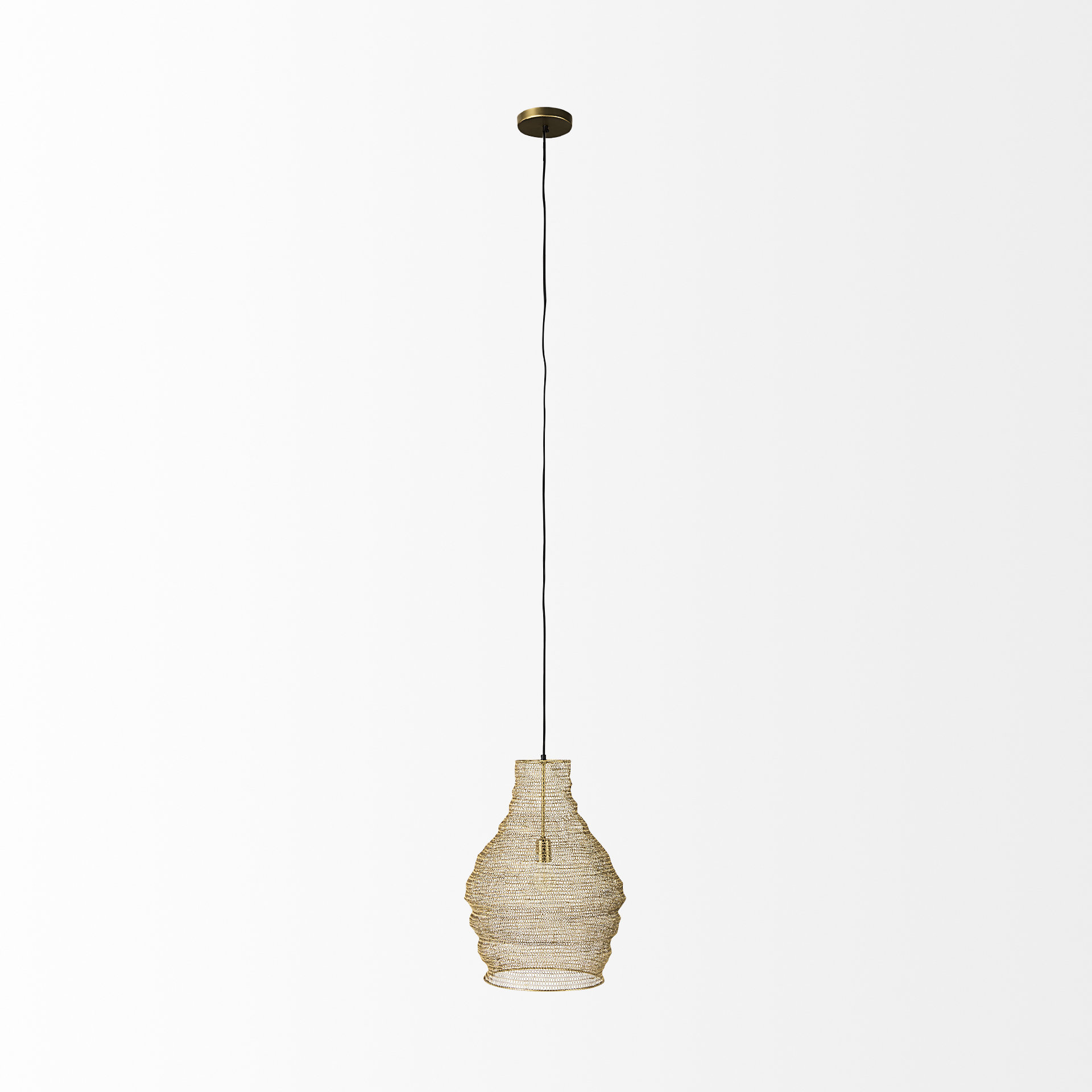 Halycon-16.0L-x-16.0W-x-20.0H-Gold-Mesh-and-Iron-Pendant-Light-2
