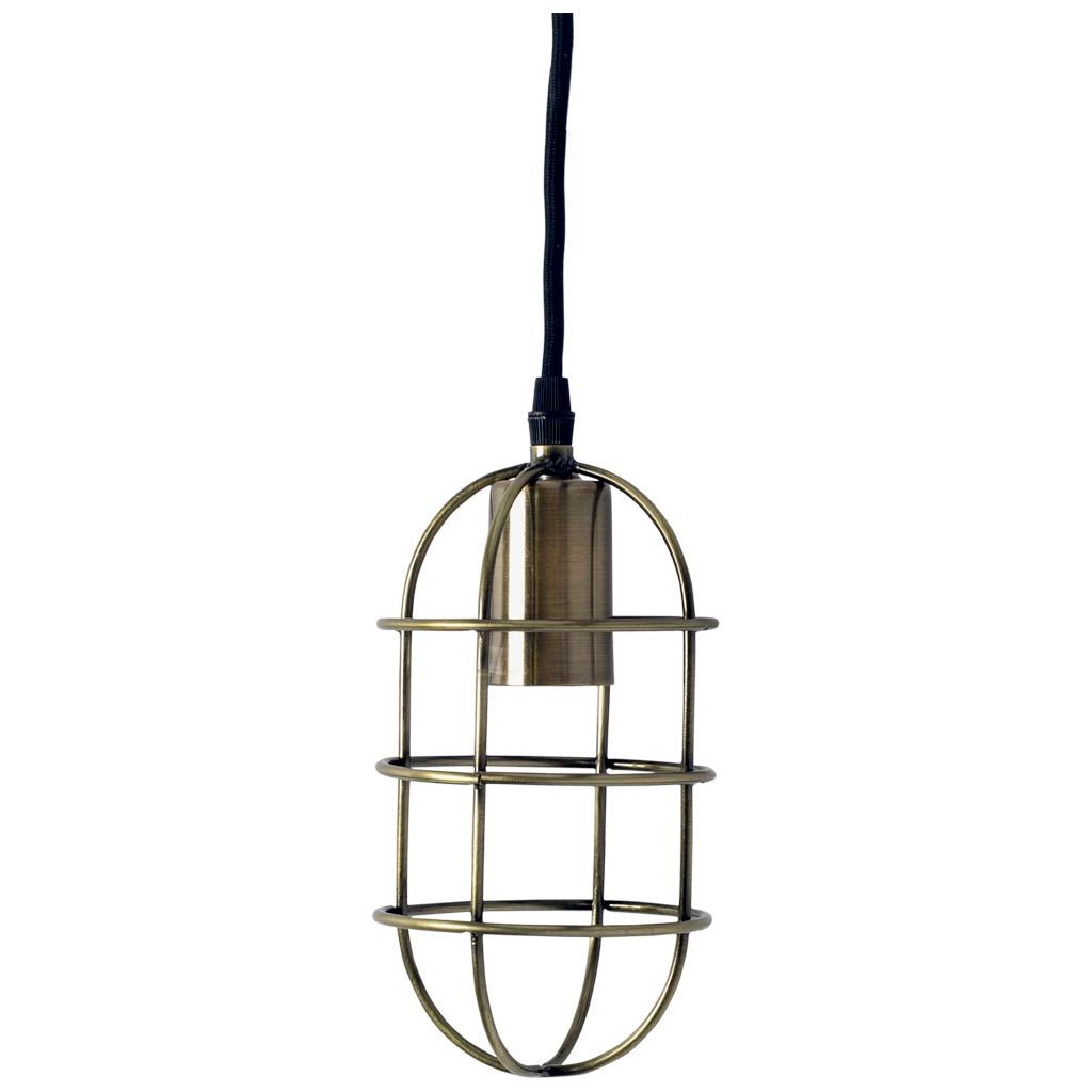 Hines-I-4×8-Antiqued-Brass-Metal-Cage-Pendant-Light