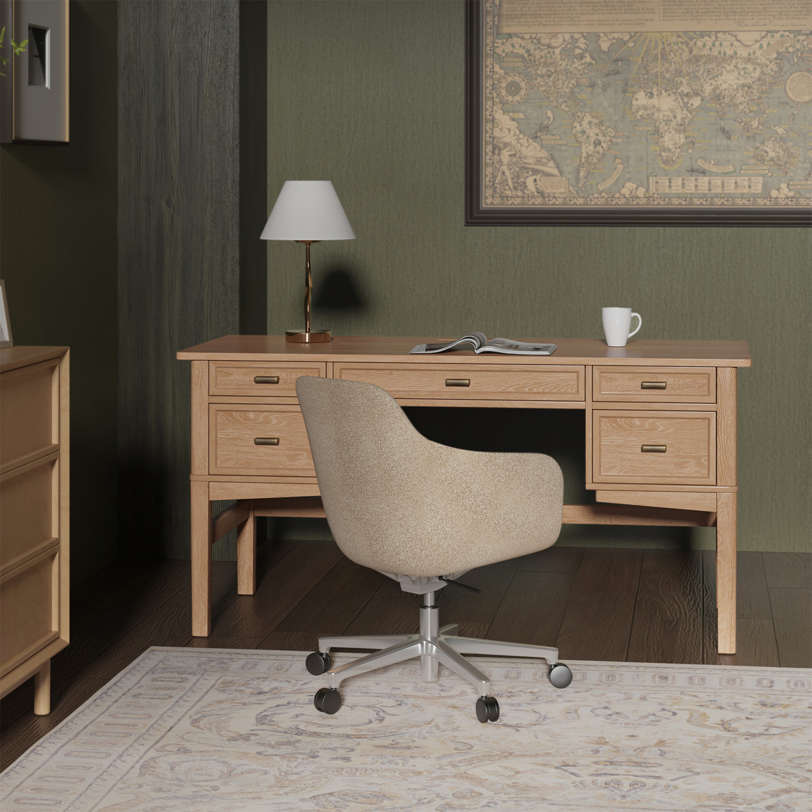 Jessy-Oak-Transitional-Desk-with-Hidden-Drawers-and-Cable-Hole-2