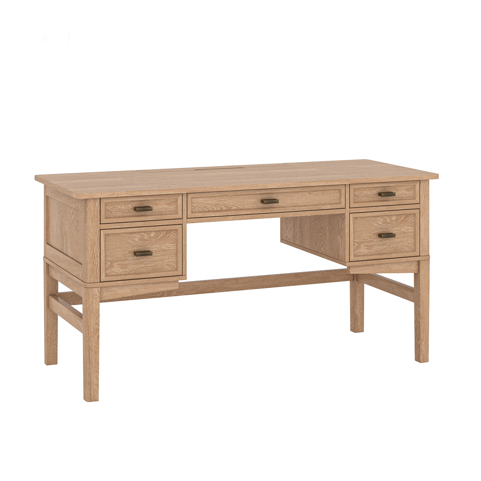 Jessy-Oak-Transitional-Desk-with-Hidden-Drawers-and-Cable-Hole