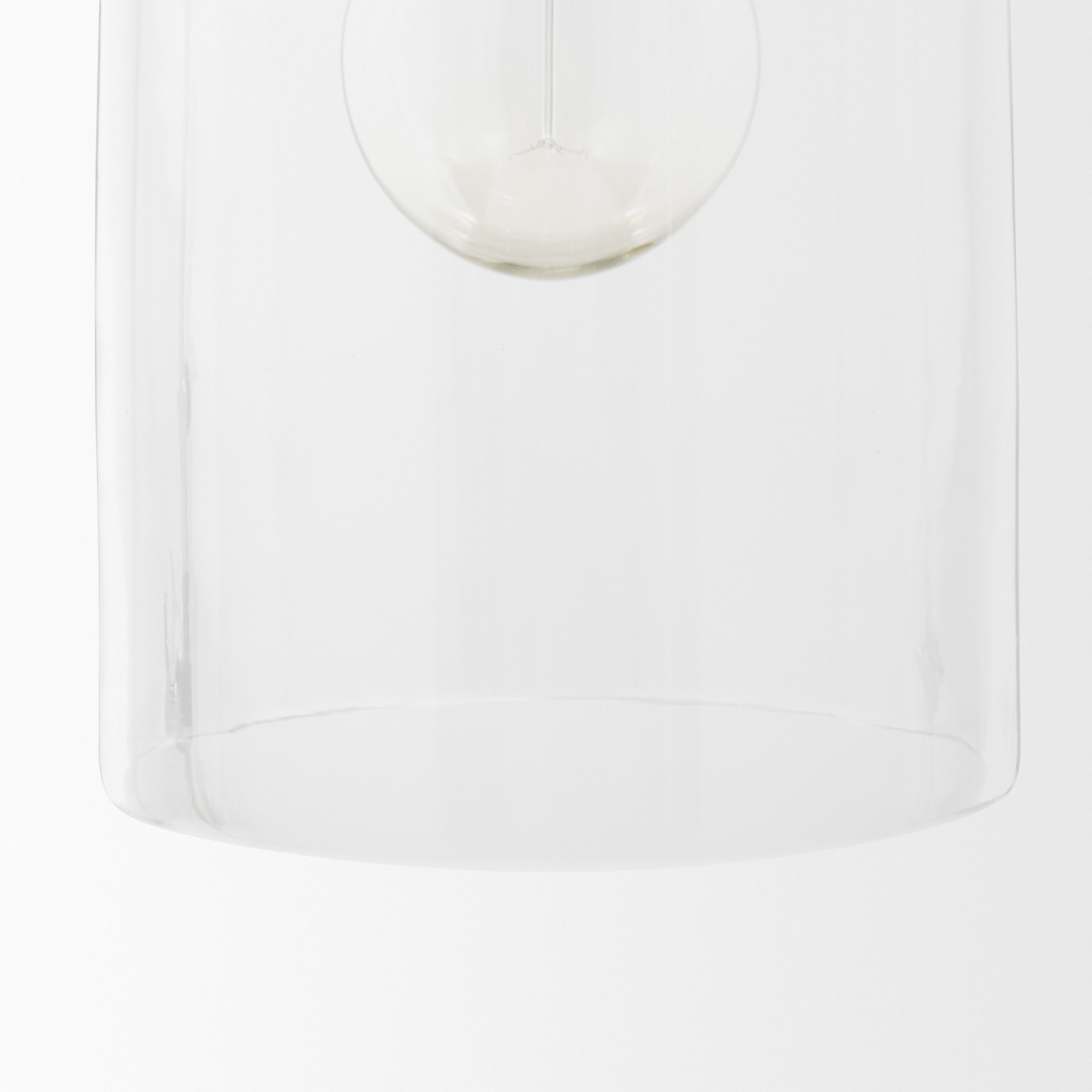 Sadah-Tall-Clear-Blown-Glass-w-Gold-Metal-Pendant-Light-7
