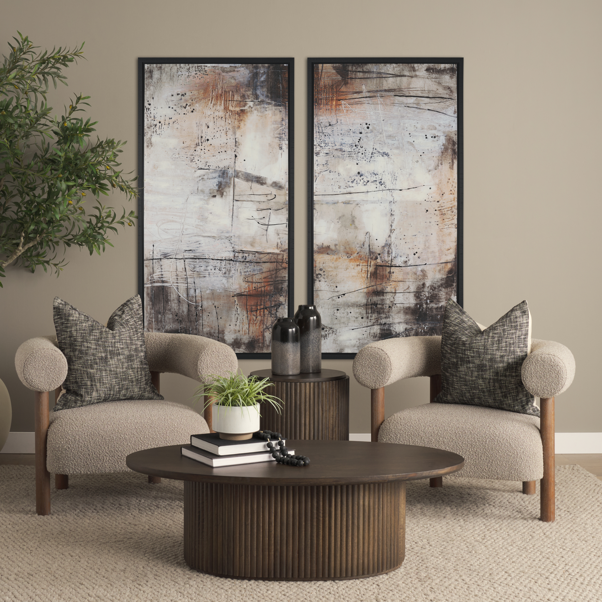 Terra-48L-x-28W-x-15H-Dark-Brown-Wood-Oval-Fluted-Coffee-Table-1