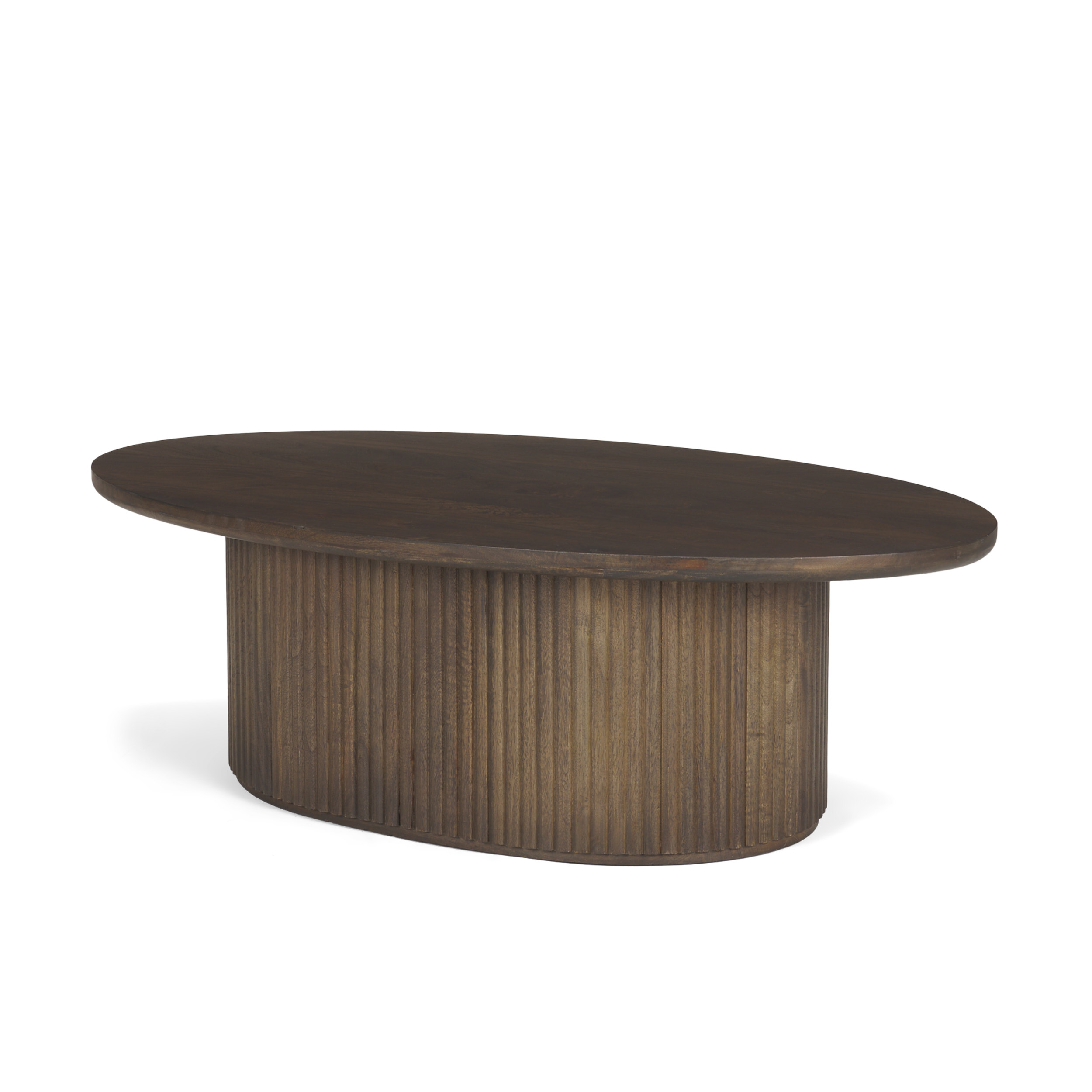 Terra-48L-x-28W-x-15H-Dark-Brown-Wood-Oval-Fluted-Coffee-Table