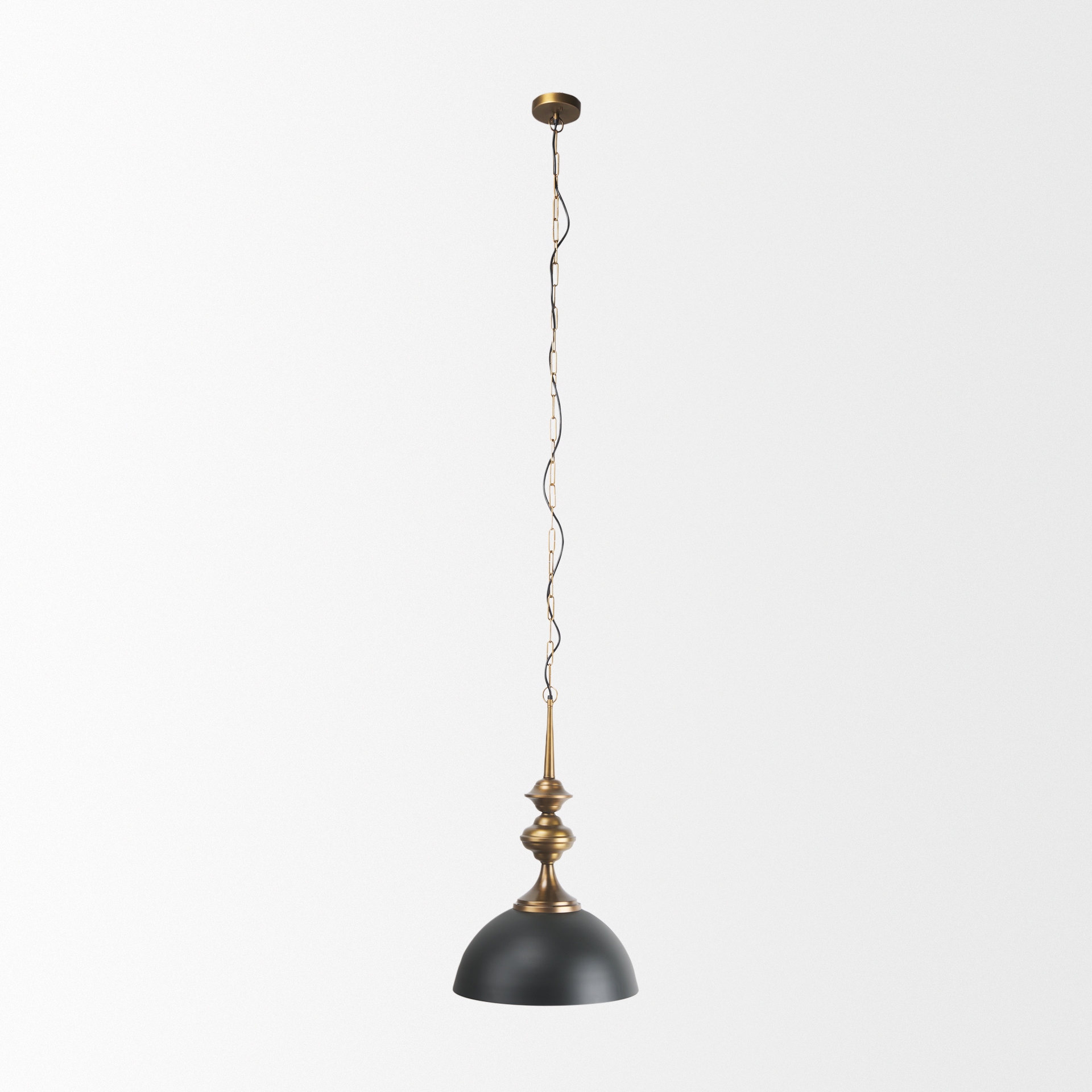 Willson-17.0L-x-17.0W-x-29.0H-Black-Iron-WAntique-Brass-Dome-Pendant-Light-1
